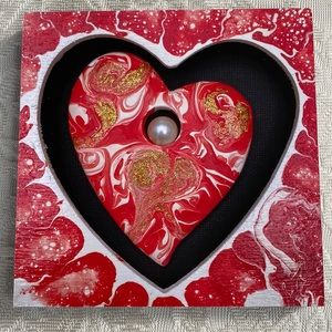 Mixtile ❤️Valentine Pour Painting ❤️ Art Print Ready to Hang